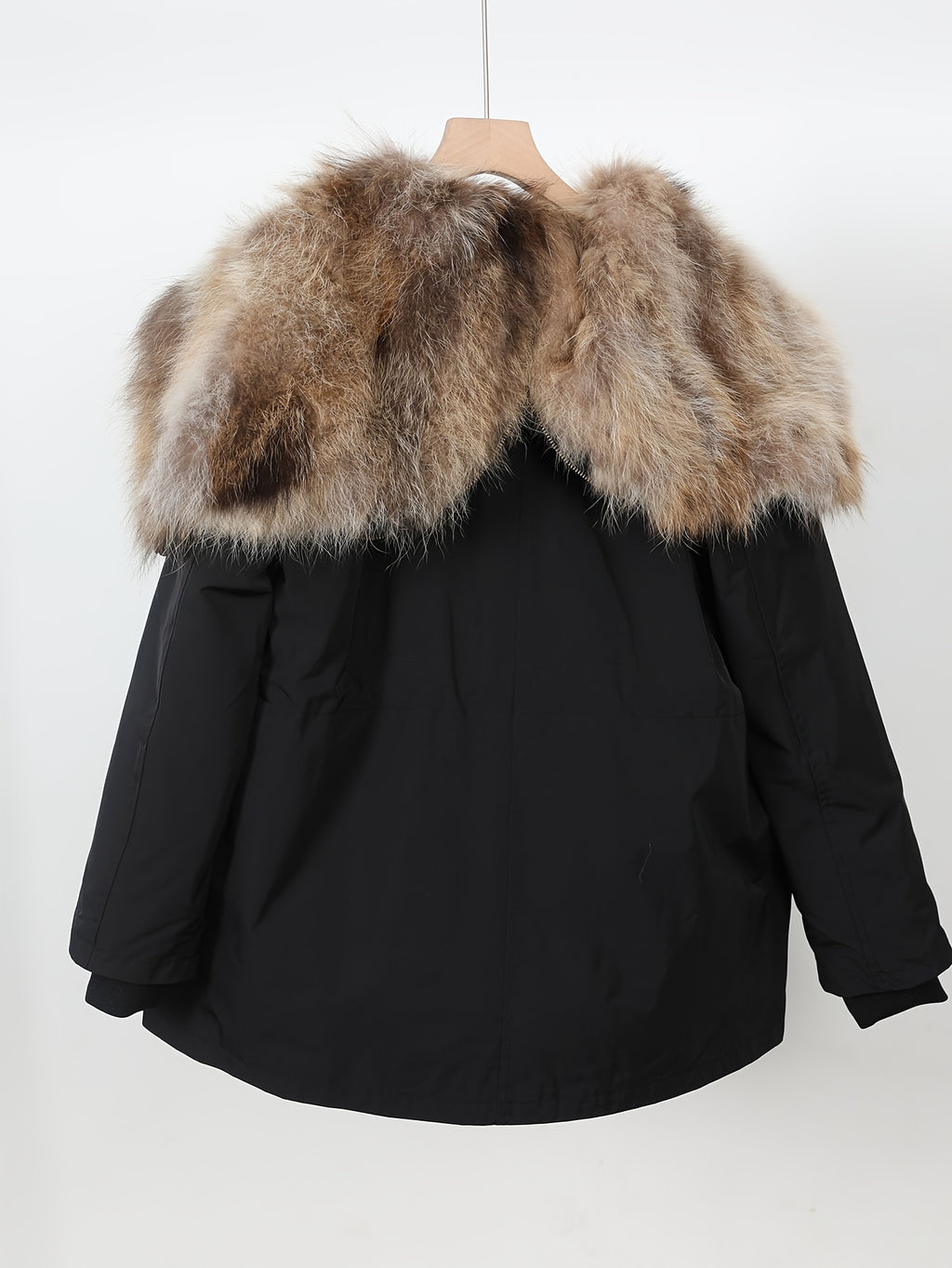 Winter Women's Thick Removable Hood Angel Wings Parka Coat