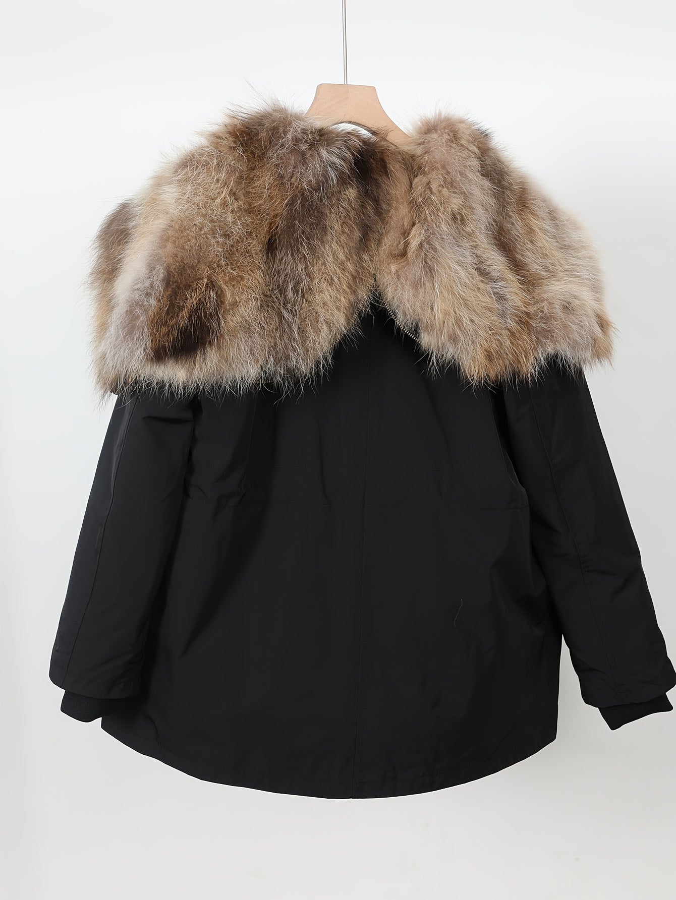 Winter Women's Thick Removable Hood Angel Wings Parka Coat